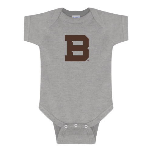  Grey Infant Onesie - St Bonaventure Secondary Mascot Mark