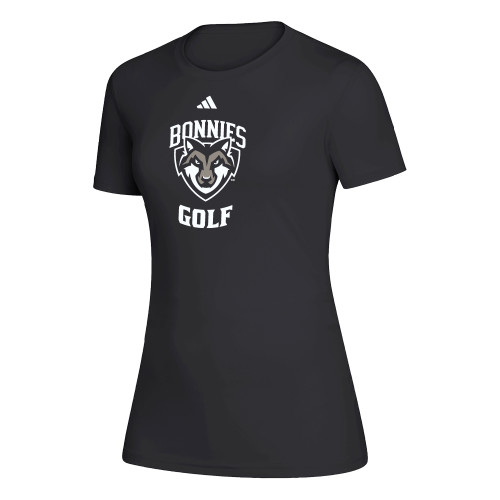  Adidas Womens Black Creator Performance Tee - St Bonaventure Golf - Adidas