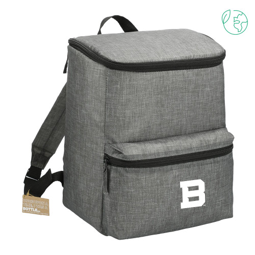 Excursion Charcoal Recycled 20 Can Backpack Cooler - St Bonaventure Secondary Mascot Mark
