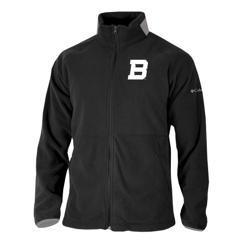  Columbia Black Everest Ridge Fleece Full Zip Jacket - St Bonaventure Secondary Mascot Mark