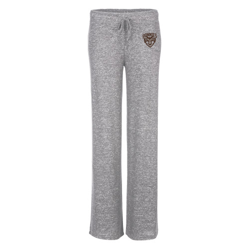  Boxercraft Womens Oxford Grey Heather Cuddle Wide Leg Pant - St Bonaventure Primary Mascot Mark