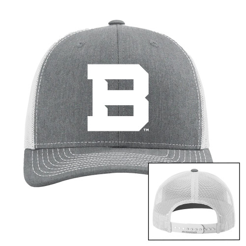  Richardson Heather Grey/Light Grey Trucker Hat - St Bonaventure Secondary Mascot Mark