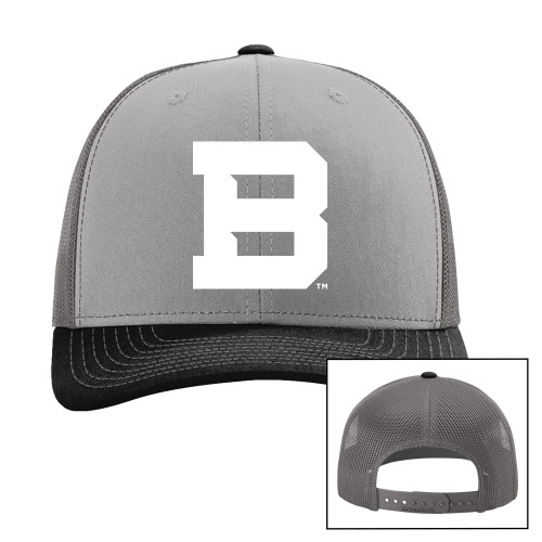  Richardson Grey/Charcoal/Black Trucker Hat - St Bonaventure Secondary Mascot Mark