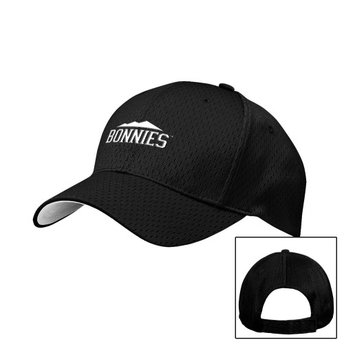  Black Pro Mesh Structured Hat - St Bonaventure Bonnies Rolling Hills