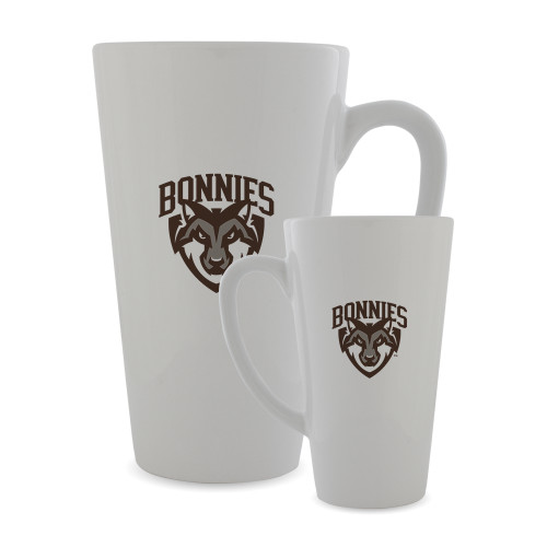  Full Color Latte Mug 17oz - St Bonaventure Primary Mascot Mark