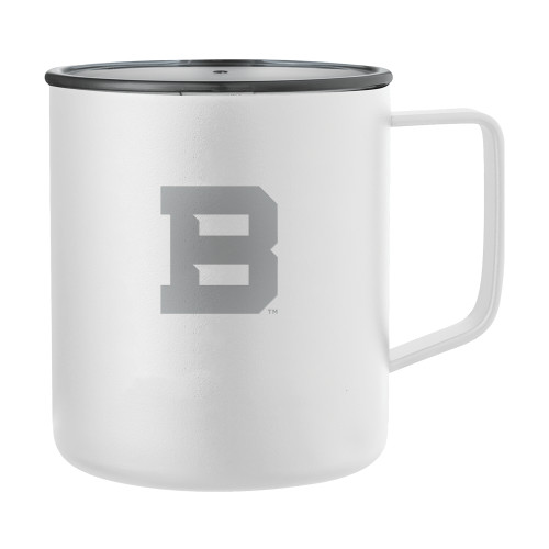  Rover Camp Vacuum Insulated White Mug 14oz - St Bonaventure Secondary Mascot Mark Engraved