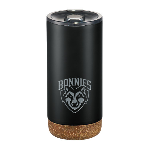  Valhalla Vacuum Insulated Black Tumbler 16oz - St Bonaventure Primary Mascot Mark Engraved