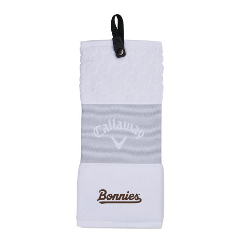  Callaway White Trifold Towel - St Bonaventure Bonnies Script