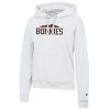 Thumbnail image for  Champion Womens White Powerblend Pullover Hood
