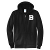 Thumbnail image for  Extended Black Fleece Full Zip Hoodie
