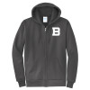 Thumbnail image for  Extended Charcoal Fleece Full Zip Hoodie