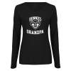 Thumbnail image for  Womens Black Long Sleeve V Neck Tee 