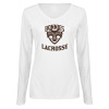Thumbnail image for  Womens White Long Sleeve V Neck Tee 