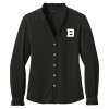 Thumbnail image for  Brooks Brothers Womens Black Long Sleeve Ruffle Collar Blouse