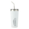 Thumbnail image for  Faye White Vacuum Tumbler w/ Stainless Steel Straw 20 oz