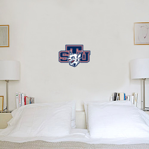  1 ft x 1 ft Fan WallSkinz - STU w/ Bobcat Head