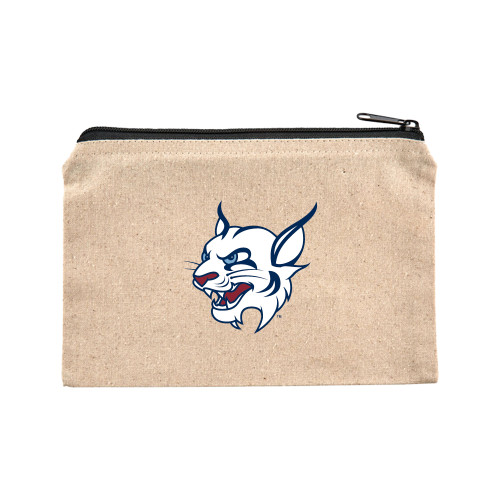  8oz. Natural Cotton Travel Pouch - Bobcat Head