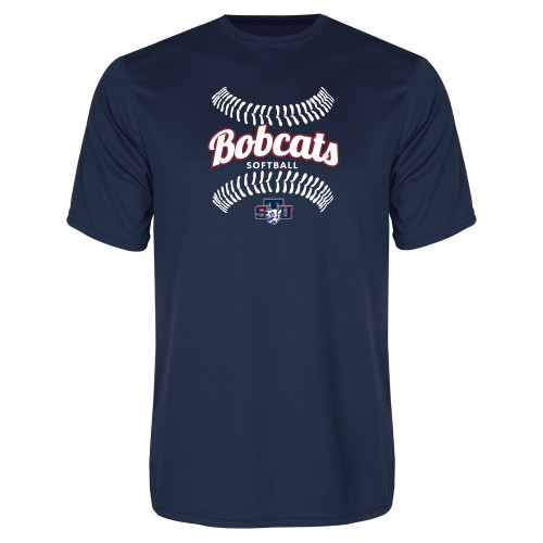  Navy Performance Tee - Softball Seams Designs