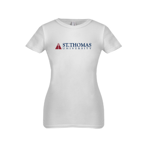  Next Level Girls White Fashion Fit T Shirt - University Mark