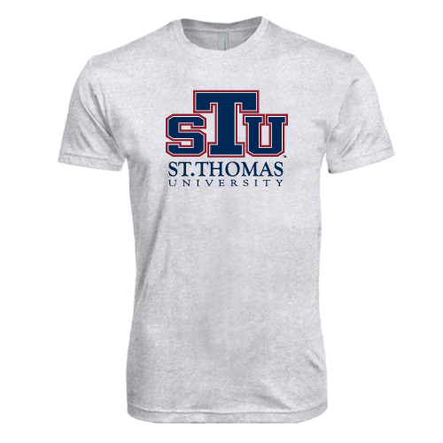  Next Level Heather White Triblend Tee - Official Logo