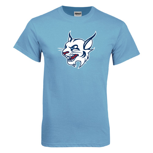  Light Blue T Shirt - Bobcat Head
