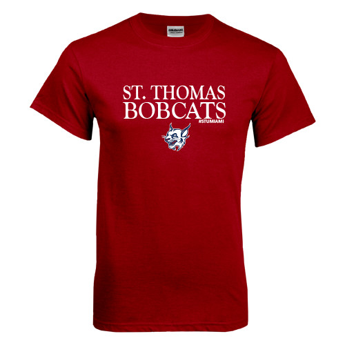  Cardinal T Shirt - St Stomas Bobcats Stacked