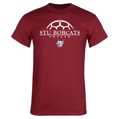  Cardinal T Shirt - Soccer Half Ball Design
