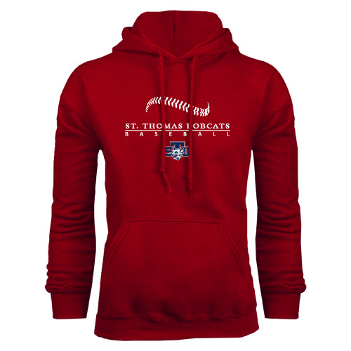  Cardinal Fleece Hoodie - Baseball Seams Design