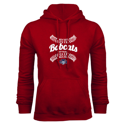  Cardinal Fleece Hoodie - Softball Seams Designs