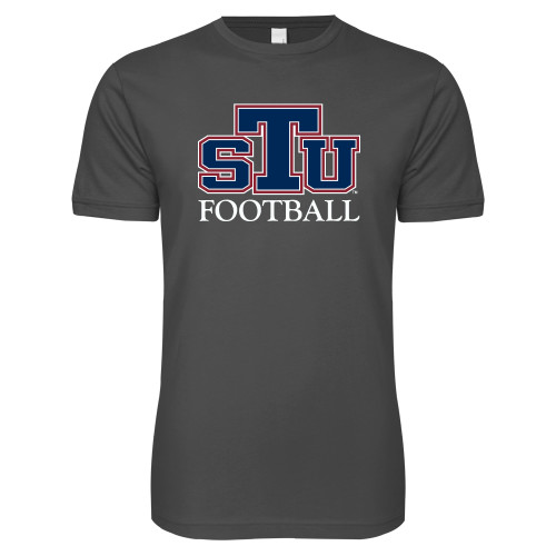  Next Level Charcoal SoftStyle T Shirt - Football