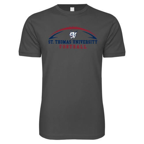  Next Level Charcoal SoftStyle T Shirt - Arched Football