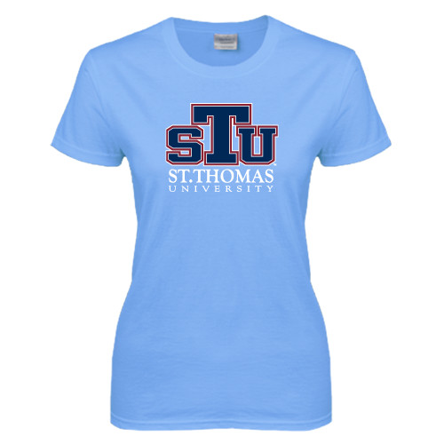  Womens Light Blue Short Sleeve Tee - Official Logo