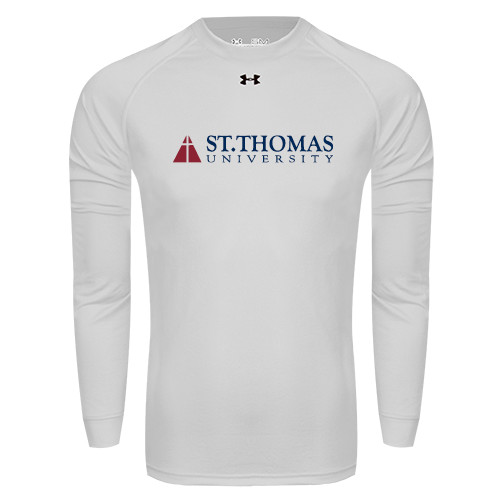  Under Armour White Long Sleeve Tech Tee - University Mark