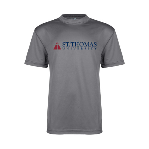  Youth Performance Grey Concrete Tee - University Mark