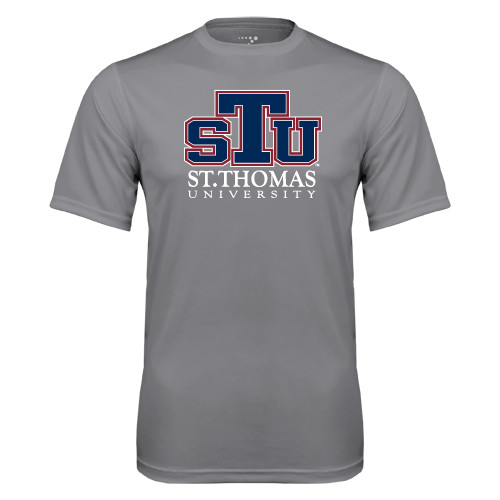  Grey Concrete Performance Tee - Official Logo