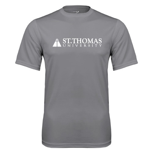  Grey Concrete Performance Tee - University Mark