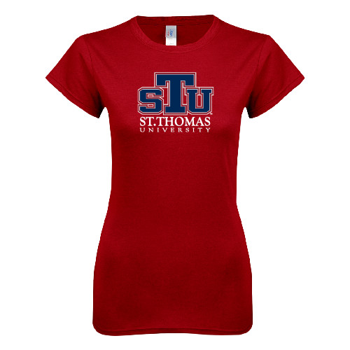  Next Level Womens Cardinal Boyfriend Tee - Official Logo