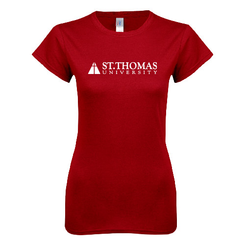  Next Level Womens Cardinal Boyfriend Tee - University Mark