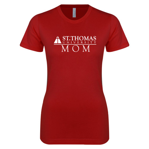  Next Level Womens Cardinal Boyfriend Tee - Mom