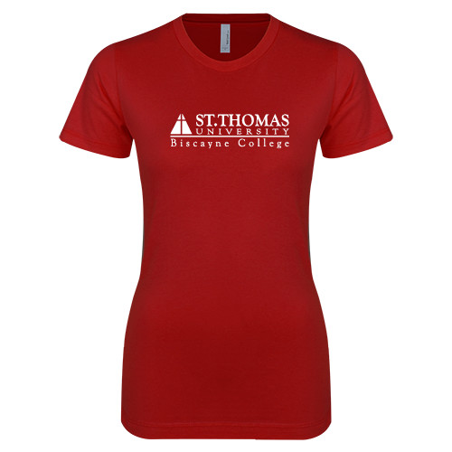  Next Level Womens Cardinal Boyfriend Tee - Official Logo
