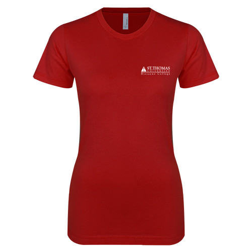  Next Level Womens Cardinal Boyfriend Tee - Biscayne College