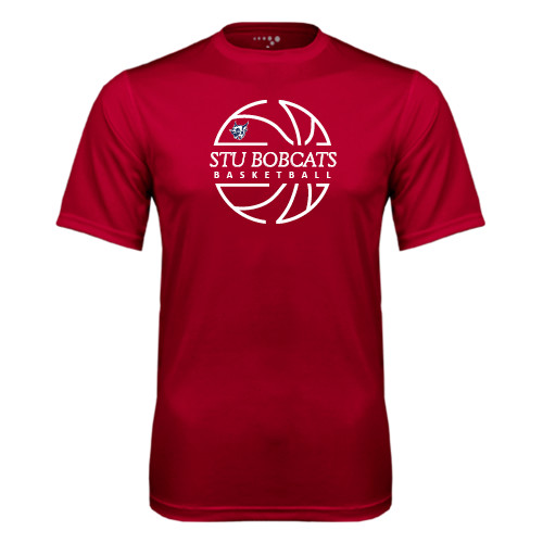  Cardinal Performance Tee - Basketball Ball Design