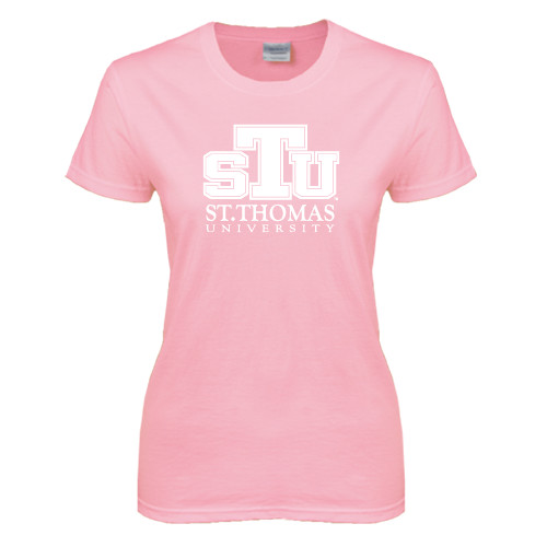  Womens Pink Short Sleeve Tee - Official Logo