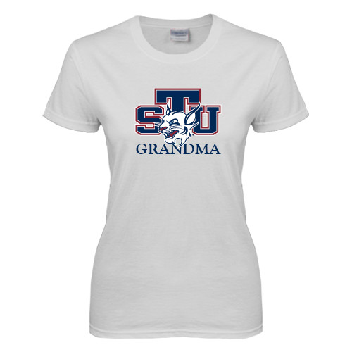  Womens White Short Sleeve Tee - Grandma