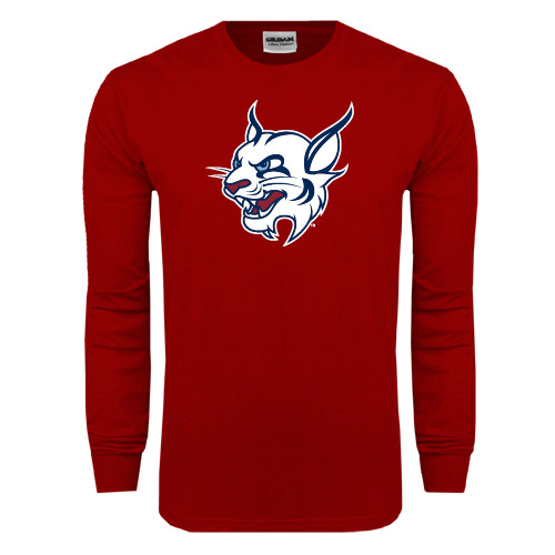  Cardinal Long Sleeve T Shirt - Bobcat Head