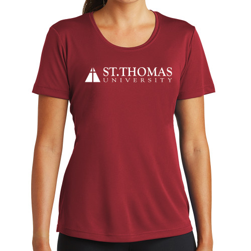  Womens Cardinal Performance Short Sleeve Tee - University Mark
