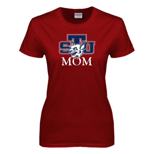  Next Level Womens Cardinal Short Sleeve Tee - Mom