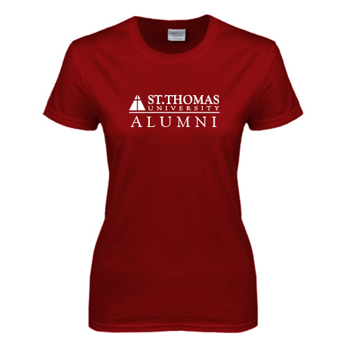  Next Level Womens Cardinal Short Sleeve Tee - Alumni