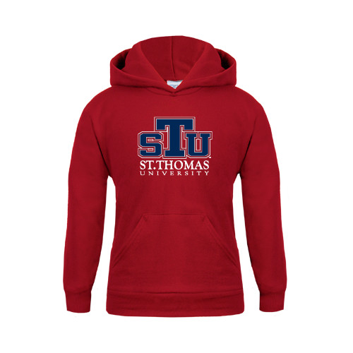  Youth Cardinal Fleece Hoodie - Official Logo