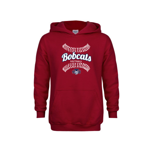  Youth Cardinal Fleece Hoodie - Softball Seams Designs